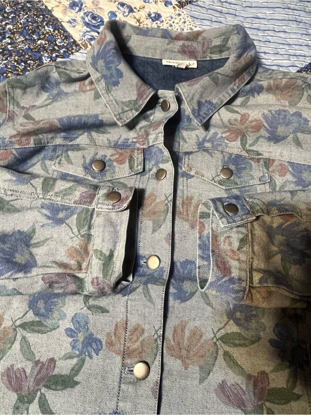 North Style Women’s Denim Jean Jacket 2XL
